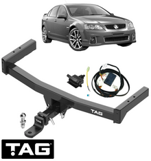 TAG HEAVY DUTY TOW BAR & WIRING KIT FOR HOLDEN COMMODORE VE SIDI LF1 LFW LFX LLT 3.0L 3.6L V6 SEDAN