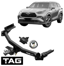 TAG HEAVY DUTY 3-PIECE DESIGN TOW BAR & WIRING KIT FOR TOYOTA KLUGER GSU70R GSU75R 2GR-FKS 3.5L V6