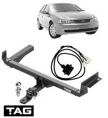 HEAVY DUTY TOW BAR & WIRING KIT W/ FACTORY REVERSE SENSORS FOR FORD FALCON FG DURATEC 2.0L I4 SEDAN