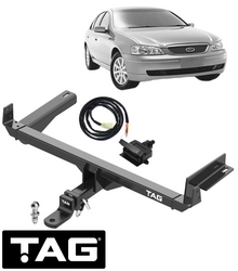 HD TOW BAR & WIRING KIT W/O FACTORY REVERSE SENSORS FOR FORD FALCON BF BARRA 220 230 5.4L V8 SEDAN
