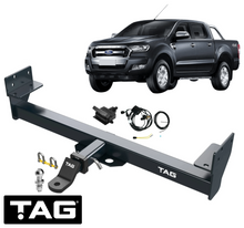 TAG HEAVY DUTY TOW BAR & WIRING KIT TO SUIT FORD RANGER PX P4AT 2.2L I4 TILL 05/2022 RWD ONLY