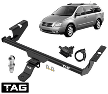 TAG STANDARD DUTY TOW BAR & UNIVERSAL WIRING KIT TO SUIT KIA CARNIVAL UP GQ KV.II KV6 K5 2.5L V6