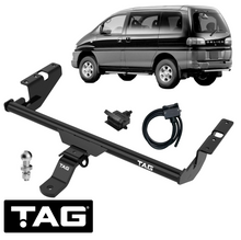 TAG STANDARD DUTY TOW BAR & UNIVERSAL WIRING KIT TO SUIT MITSUBISHI DELICA L400 4M40T 2.8L I4