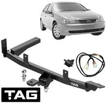 STD DUTY TOW BAR & WIRING KIT W/O FACTORY REVERSE SENSORS FOR FORD FALCON FG BOSS 290 5.4L V8 SEDAN