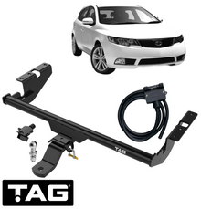 TAG STANDARD DUTY TOW BAR & UNIVERSAL WIRING KIT FOR KIA CERATO TD G4KD 2.0L I4 FROM 10/10 HATCHBACK