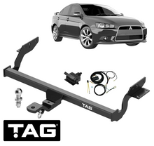 TAG STANDARD DUTY TOW BAR & WIRING KIT FOR MITSUBISHI LANCER CF 4B11 4B12 2.0 2.4 I4 11/11 ON SEDAN
