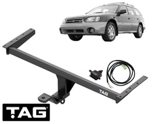 TAG STANDARD DUTY TOW BAR & WIRING KIT TO SUIT SUBARU OUTBACK BH BG EJ25D EJ251 2.5L F4