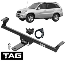 TAG STANDARD DUTY TOW BAR & UNIVERSAL WIRING KIT TO SUIT TOYOTA RAV4 ACA22R ACA23R 2AZ-FE 2.4L I4