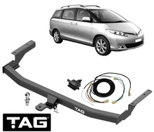 TAG STANDARD DUTY TOW BAR & WIRING KIT TO SUIT TOYOTA TARAGO GSR50R 2GR-FE 3.5L V6 FWD ONLY