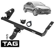 TAG STANDARD DUTY TOW BAR & UNIVERSAL WIRING KIT FOR HYUNDAI ACCENT RB G4FC D4FB 1.6L I4 SEDAN ONLY