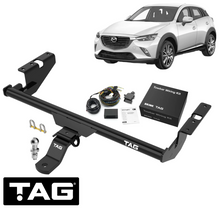 TAG STANDARD DUTY TOW BAR & WIRING KIT TO SUIT MAZDA CX-3 DK PE-VPS S5-DPTS TURBO DIESEL 1.5L 2.0 I4