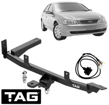TAG STD DUTY TOW BAR & WIRING KIT W/ FACTORY REVERSE SENSORS FOR FORD FALCON FG C20HDTX 2.0 I4 SEDAN
