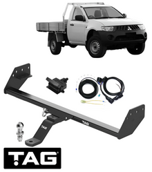 TAG STANDARD DUTY TOW BAR & WIRING KIT TO SUIT MITSUBISHI TRITON ML MN 4D56T 4M41T 2.5L 3.2L I4