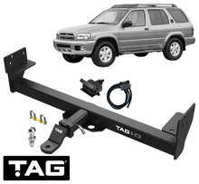 TAG HEAVY DUTY TOW BAR & UNIVERSAL WIRING KIT TO SUIT NISSAN PATHFINDER R50 VG33E 3.3L V6