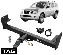 TAG HEAVY DUTY TOW BAR & UNIVERSAL WIRING KIT TO SUIT NISSAN PATHFINDER R51 VQ40DE V9X 3.0L 4.0L V6