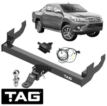 HD 1-PIECE DESIGN TOW BAR & WIRING KIT FOR TOYOTA HILUX KUN25R 2KDFTV 2.5 I4 CAB & STYLESIDE 8/08 ON