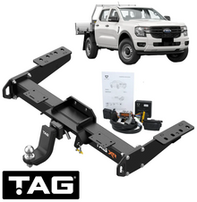 TAG EXTREME RECOVERY (XR) TOW BAR & WIRING KIT FOR FORD RANGER PY T6.2 P02S YN2S 2.0L I4 CAB CHASSIS