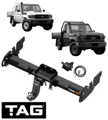 TAG EXTREME RECOVERY (XR) TOW BAR &amp; WIRING KIT TO SUIT TOYOTA LANDCRUISER HDJ79R 1HD-FTE 4.2L I6