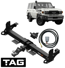 TAG EXTREME RECOVERY (XR) TOW BAR & WIRING KIT TO SUIT TOYOTA LANDCRUISER GDJL76R 1GD-FTV 2.8L I4