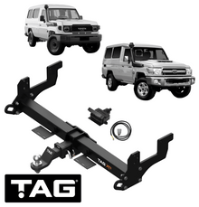 TAG EXTREME RECOVERY (XR) TOW BAR &amp; WIRING KIT TO SUIT TOYOTA LANDCRUISER GRJ79R 1GR-FE 4.0L V6