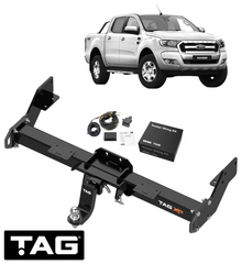 TAG EXTREME RECOVERY (XR) TOW BAR & BRINK WIRING KIT FOR FORD RANGER PX2 P4AT 2.2L I4 08/15 ON CAB