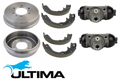 ULTIMA DRUM BRAKE KIT TO SUIT HOLDEN C24SE Y24SE 4JH1-TC 4JJ1-TCX TURBO DIESEL 2.4L 3.0L I4