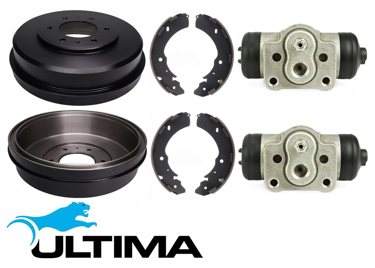 ULTIMA DRUM BRAKE KIT TO SUIT MITSUBISHI TRITON ML 4M41T TURBO DIESEL 3.2L I4 FROM 07/2007