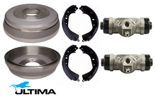 ULTIMA REAR DRUM BRAKE KIT TO SUIT NISSAN NAVARA D22 KA24DE 2.4 I4 SUITS 4WD