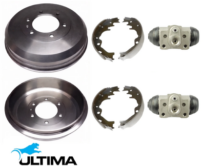 ULTIMA REAR DRUM BRAKE KIT TO SUIT HOLDEN RODEO RA 6VE1 3.5 V6