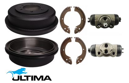 ULTIMA REAR DRUM BRAKE KIT TO SUIT MITSUBISHI TRITON MK 6G72 3.0L V6 SUITS 4WD K66 CHASSIS