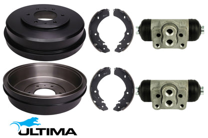 ULTIMA DRUM BRAKE KIT TO SUIT MITSUBISHI TRITON ML 6G74 3.5L V6 4WD FROM 07/2007