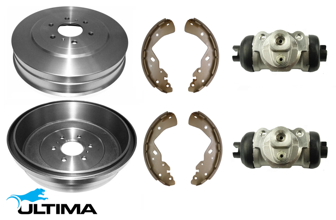 ULTIMA DRUM BRAKE KIT TO SUIT NISSAN NAVARA NP300 D23 QR25DE YS23DDTT TWIN TURBO DIESEL 2.3L 2.5L I4