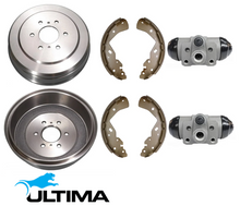 ULTIMA REAR DRUM BRAKE KIT TO SUIT NISSAN NAVARA NP300 D23 YS23DDTT QR25DE TWIN TURBO DIESEL 2.3L 2.5L I4
