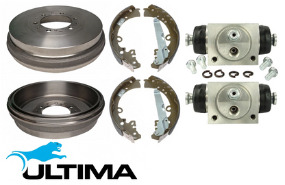 ULTIMA DRUM BRAKE KIT TO SUIT TOYOTA HILUX KUN25R KUN26R 1KD-FTV 2KD-FTV TURBO DIESEL 2.5L 3.0L I4