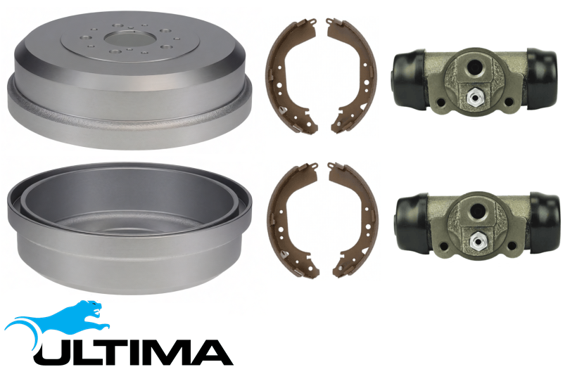 ULTIMA DRUM BRAKE KIT TO SUIT TOYOTA HILUX RZN169R RZN174R 3RZ-FE 2.7L I4