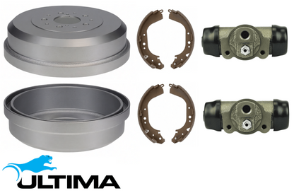 ULTIMA DRUM BRAKE KIT TO SUIT TOYOTA HILUX RZN169R RZN174R 3RZ-FE 2.7L I4
