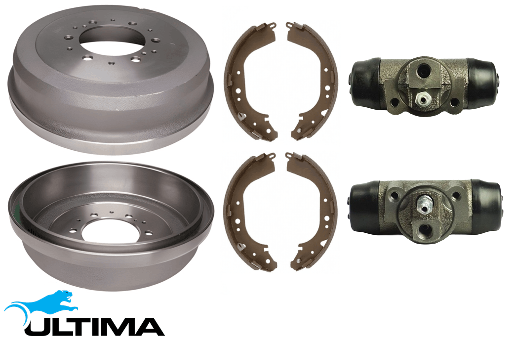 ULTIMA DRUM BRAKE KIT TO SUIT TOYOTA PRADO KZJ95R 1KZ-TE TURBO DIESEL 3.0L I4 SUITS 91KW TILL 03/2000