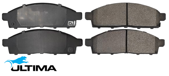 ULTIMA FRONT BRAKE PAD SET TO SUIT MITSUBISHI L200 MN 4D56T TURBO DIESEL 2.5L I4