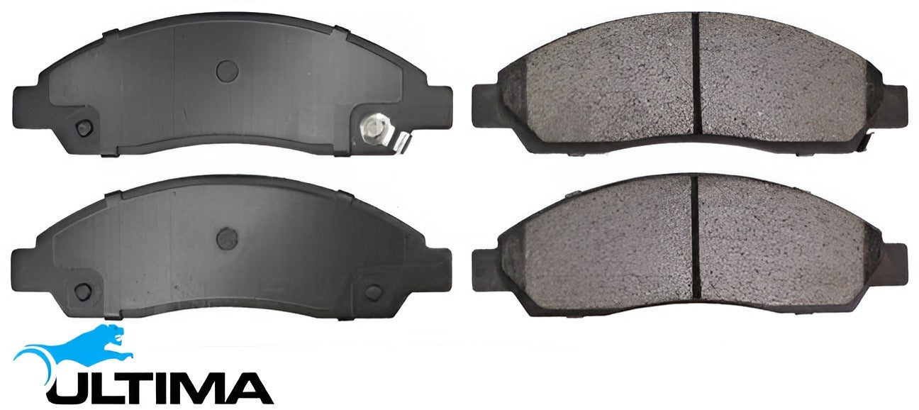 ULTIMA FRONT BRAKE PAD SET TO SUIT ISUZU D-MAX TFR 4JJ1-TCX 3.0L I4 EXCEPT SX SPACE CAB