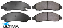 ULTIMA FRONT BRAKE PAD SET TO SUIT ISUZU D-MAX TFR 4JJ1-TCX 3.0L I4 EXCEPT SX SPACE CAB