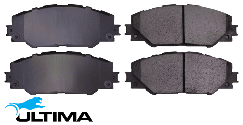 ULTIMA FRONT BRAKE PAD SET TO SUIT TOYOTA AURIS ZWE186R 2ZR-FXE 1.8L I4