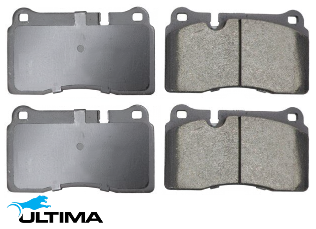 ULTIMA FRONT BRAKE PAD SET TO SUIT VOLKSWAGEN TOUAREG 7L BAC BPE TURBO DIESEL 2.5L I5