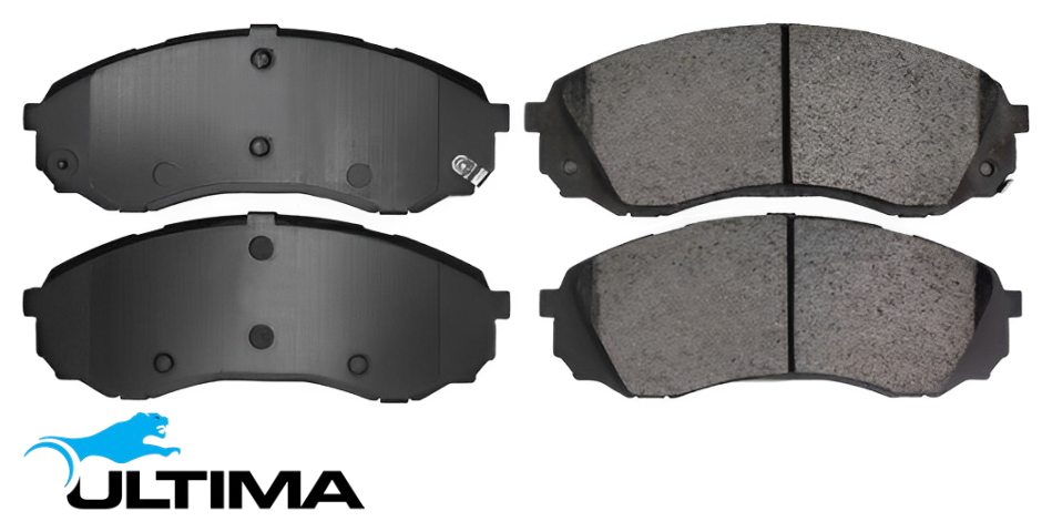 ULTIMA FRONT BRAKE PAD SET TO SUIT HYUNDAI H-1 TQ D4CB 2.5L I4 SUITS 100 KW CHASSIS WBX7K ONLY
