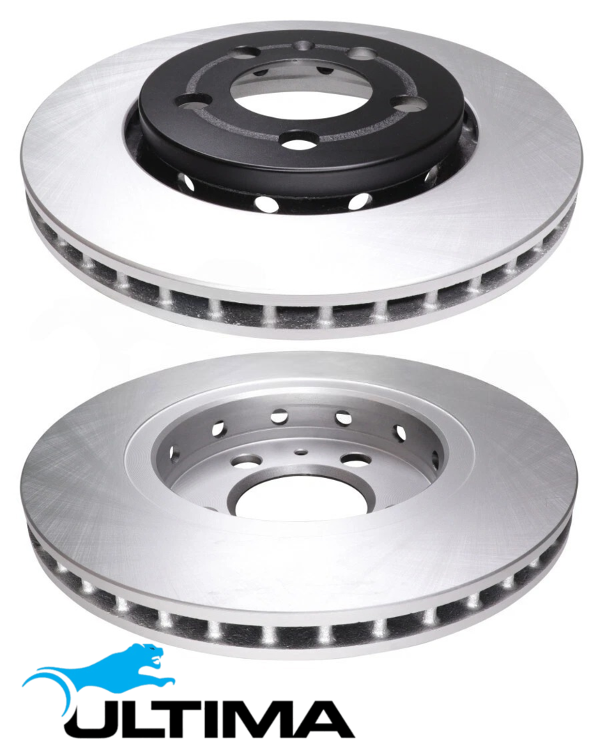 ULTIMA FRONT VENTED DISC BRAKE ROTOR SET TO SUIT VOLKSWAGEN POLO 9N BCD 1.6L I4 OD 256MM AUS SPEC