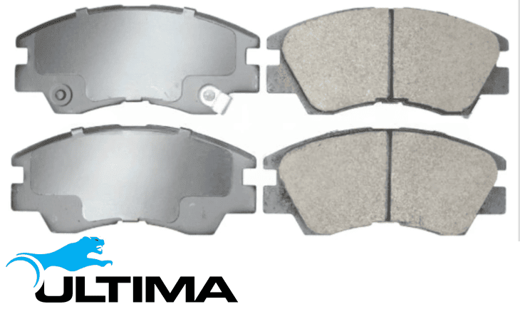 ULTIMA FRONT CERAMIC BRAKE PAD SET TO SUIT MITSUBISHI L300 P03V P04V 4G63 4G64 2.0L 2.4L I4