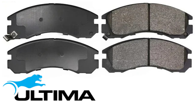 ULTIMA FRONT BRAKE PAD SET TO SUIT MITSUBISHI VERADA KW 6G74 3.5L V6 EXCEPT CHASSIS KW9V42