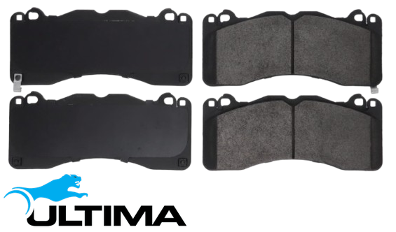 FRONT CERAMIC BRAKE PAD SET TO SUIT FORD MUSTANG FM FN COYOTE 5.0L V8 EXCEPT MACH 1 & R-SPEC MODELS