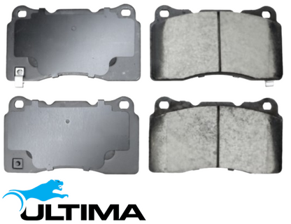 ULTIMA FRONT CERAMIC BRAKE PAD SET TO SUIT HONDA CIVIC FK K20C1 2.0L I4 SUITS FK2 CHASSIS