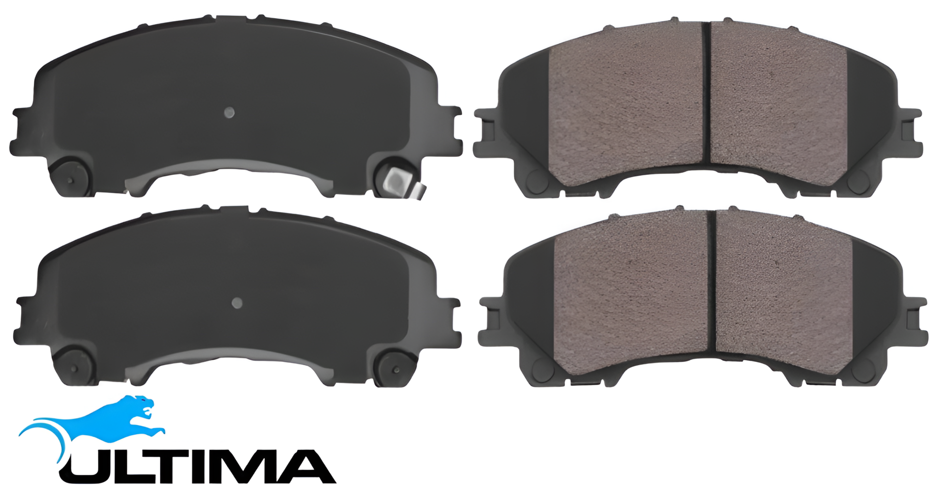 ULTIMA FRONT BRAKE PADS TO SUIT NISSAN M274.930 MR20DD QR25DE R9M M9R TURBO DIESEL 1.6L 2.0L 2.5L I4