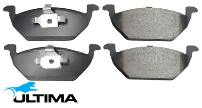 ULTIMA FRONT CERAMIC BRAKE PAD SET TO SUIT SKODA FABIA 5J CGGB 1.4L I4